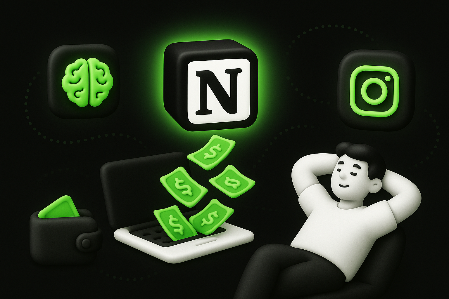 Earn Passive Income Online: Sell Notion Templates Using AI and Instagram